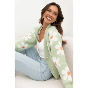 Daisy Cardigan - Green