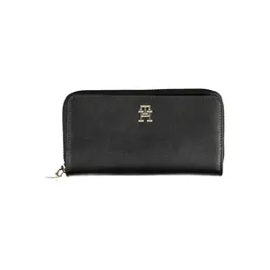 Tommy Hilfiger Black Polyurethane Wallet