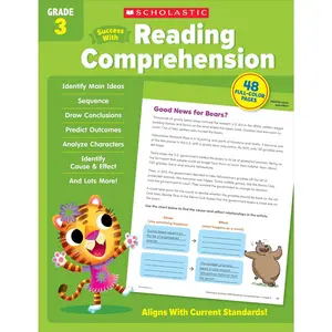 Scholastic Success with Reading Comprehension Grade 3 Workbook - Paperback