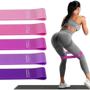 6 resistance loop exercise belts, suitable for home fitness, stretching, strength training, and physical therapy,Gift