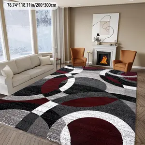 Abstract Art Modern Wind Area Carpet Machine Washable Home Decoration Sofa Tea Table Cushion Bedside Cushion Dining Table Cushion Kitchen Study Home Carpet Floor Cushion Living Room Rug