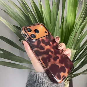 Labzone Magnetic Phone Case for Phone Case, Retro Christmas Movie Phone Case for iPhone 17 16 15 14 13 12 11 Pro Max X XS & SS Galaxy S21–S25 Plus Ultra, Holidays XmGirl Leopard Cheetah Painted Cute Trendy Protective Stylish Girly Design Shockproof Casing