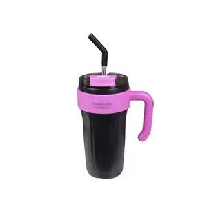 HOWWELL, 29oz Tumbler with Handle, with Straw, Stainless Steel, Leak Proof, Spill Proof, Thermal Insulated, Vacuum Insulated Drinkware Flasks Portable Mug Water Bottles Bottles Bottled