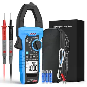 Digital Inrush Clamp Meter Multimeter 1000A TRMS 6000 Counts  Tester  Amp Meter with VFD, LOZ Mode, NCV, Measuring AC DC Current  Temperature Capacitance Resistance Continuity