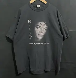 VTG Y2K Michael Jackson 1958 - 2009 RIP Memorial T Shirt