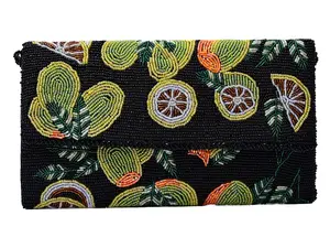 MAWC Handmade Beaded Purse Bag for Evening Hangout, Weddings, and Bridal Showers - Chic Vintage Trendy Handbags Sparkling Evening Cross Body Clutch