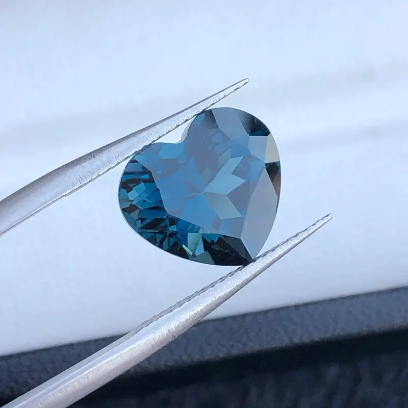 London Blue Topaz Heart Shape 5.35 Carats - Excellent Gift for Any Occasion