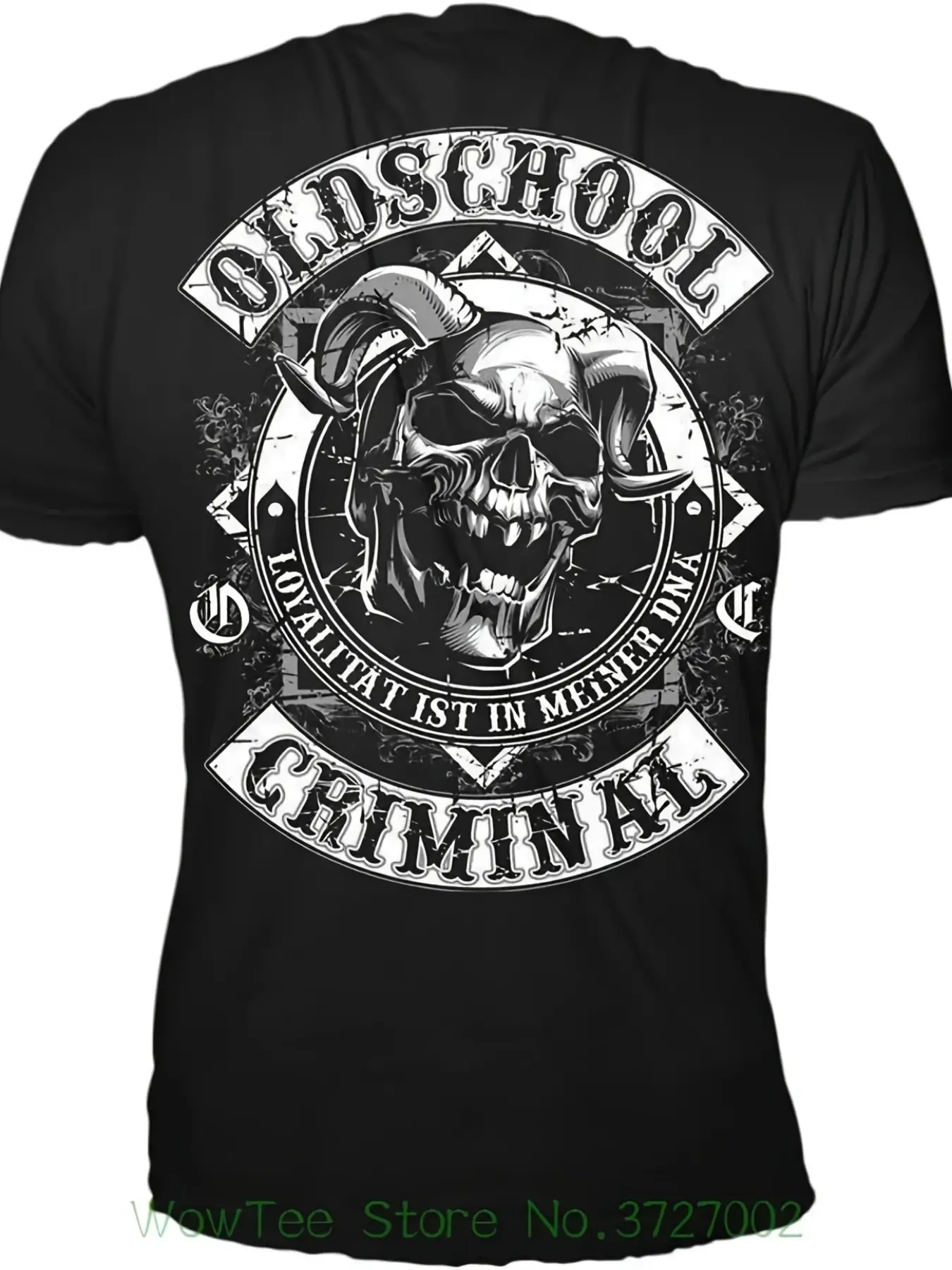 Men'S Y2K Vintage Gangster Graphic T-Shirt| Black and White Skull with Horns, "Old School Is Still In It" Slogan, Streetwear Hip-Hop Casual Round Neck Tee, All-Season Fit, Ideal Gift for Urban Fashion Fans