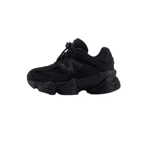 New Balance 9060 Triple Black Suede Toddler Perfect Baby Shoe Trendy Sneakers Little Kids Walking Fashion Footwear