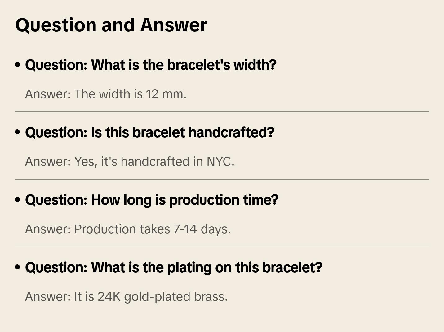 Brandy Bangle- 24K gold-plated brass