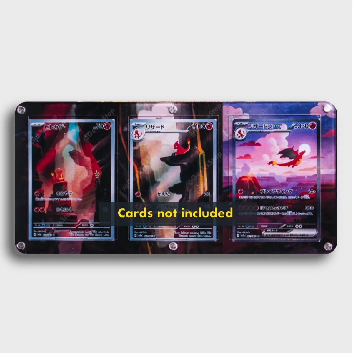 Charizard Evolution Line ex Triple Extended Art Frame for Pokemon Cards -  TikTok Shop