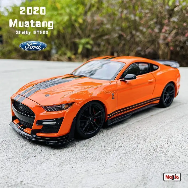 Maisto 1:24 High Quality Diecast Ford 2020 Mustang Shelby GT500 Alloy Car Model, Home Decoration Statue Figurine, Collectible Toy Gift, Vehicle