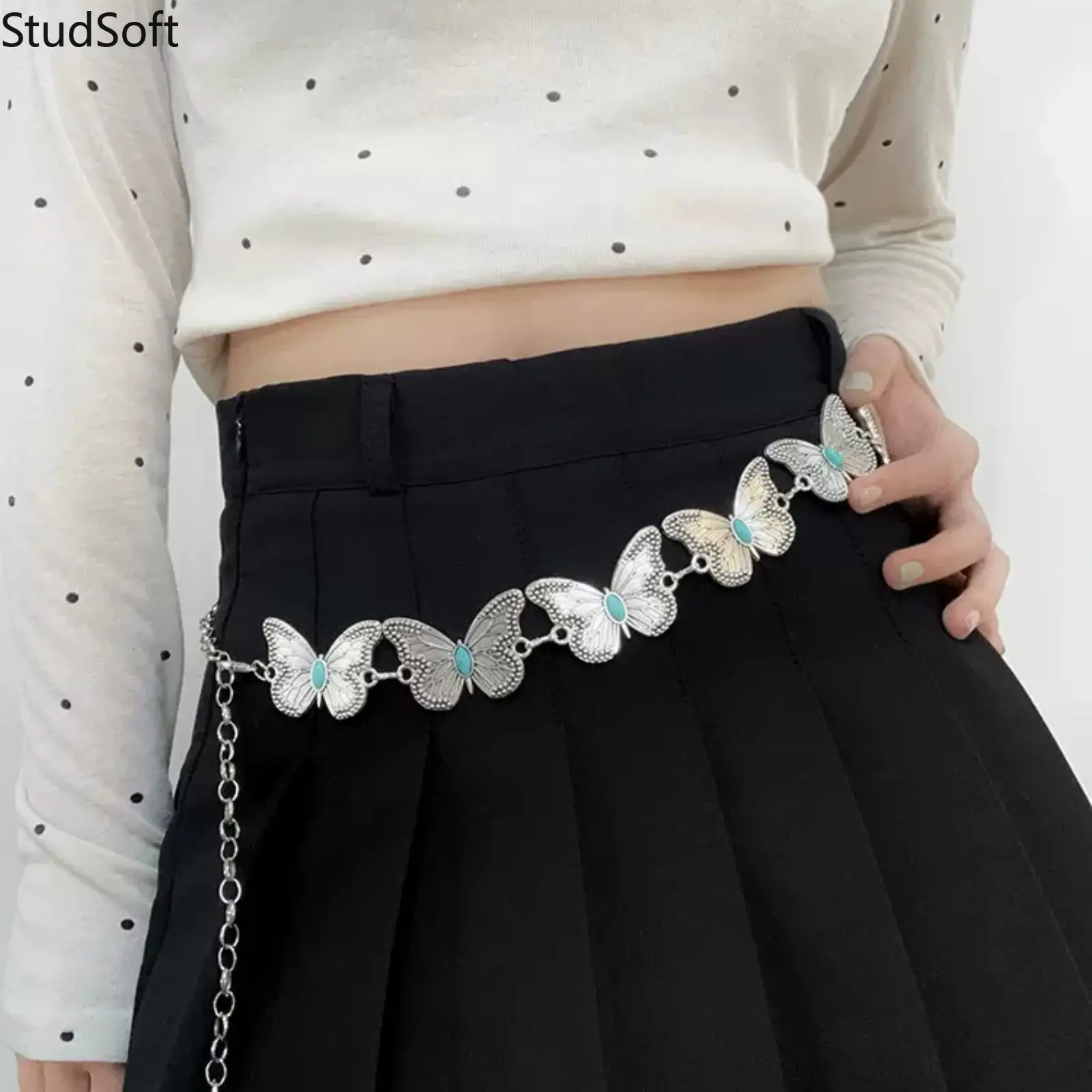 butterfly chain belt - TikTok Shop