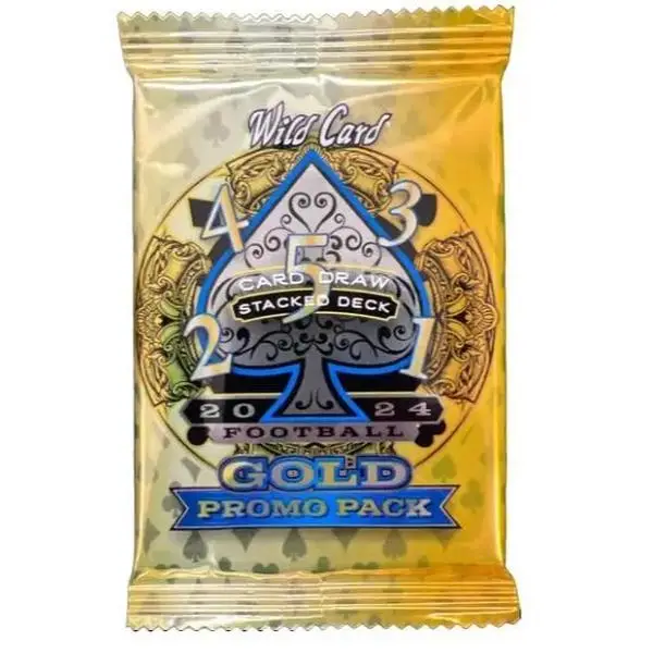 2024 5 Card Draw Stacked Deck Promo Pack - Wild Card Football Cards
