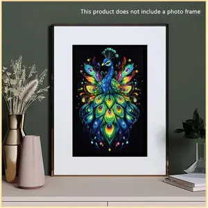 DIY Noctilucent Scratch Painting Set, A4 Graphic Scratchboard Art Kit with 4pcs Scratch Pens, Ocean World-Themed Designs (Butterfly, Peacock, Whale) & Green Area Luminous Effect