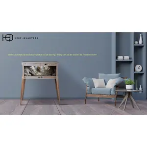 Terra Luxe Wooden Digital Reptiles Turtle Tortoise Enclosure Heating Cage Lizard Snake