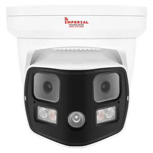 Imperial 16MP 180° Panoramic AI Security Camera – Zero Blind Spots Face Detection Human & Vehicle Detection Dual Light dual lens Two Way Audio PoE Turret IP Camera