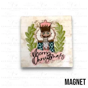 Merry Christmas Nutcracker Magnet