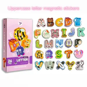 Colorful Magnetic Alphabet and Number Learning Toy Set, Preschool Educational Fridge Magnets for Kids, Animal Shape Learning Toys