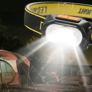 Super Bright LED Headlamp, 1 Count USB Rechargeable Headlight with Infrared Sensor, Lightweight Structure, Portable Lighting for Outdoor Activities, Running, Hiking, Hunting, Fishing, Camping