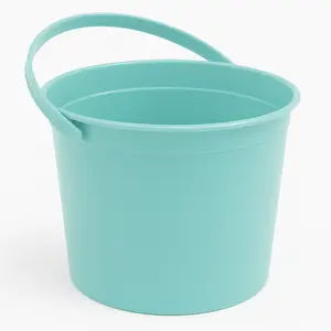 Robin's Egg Blue Plastic Party Favor Bucket Robin's Egg Blue Plastic Party Favor Bucket