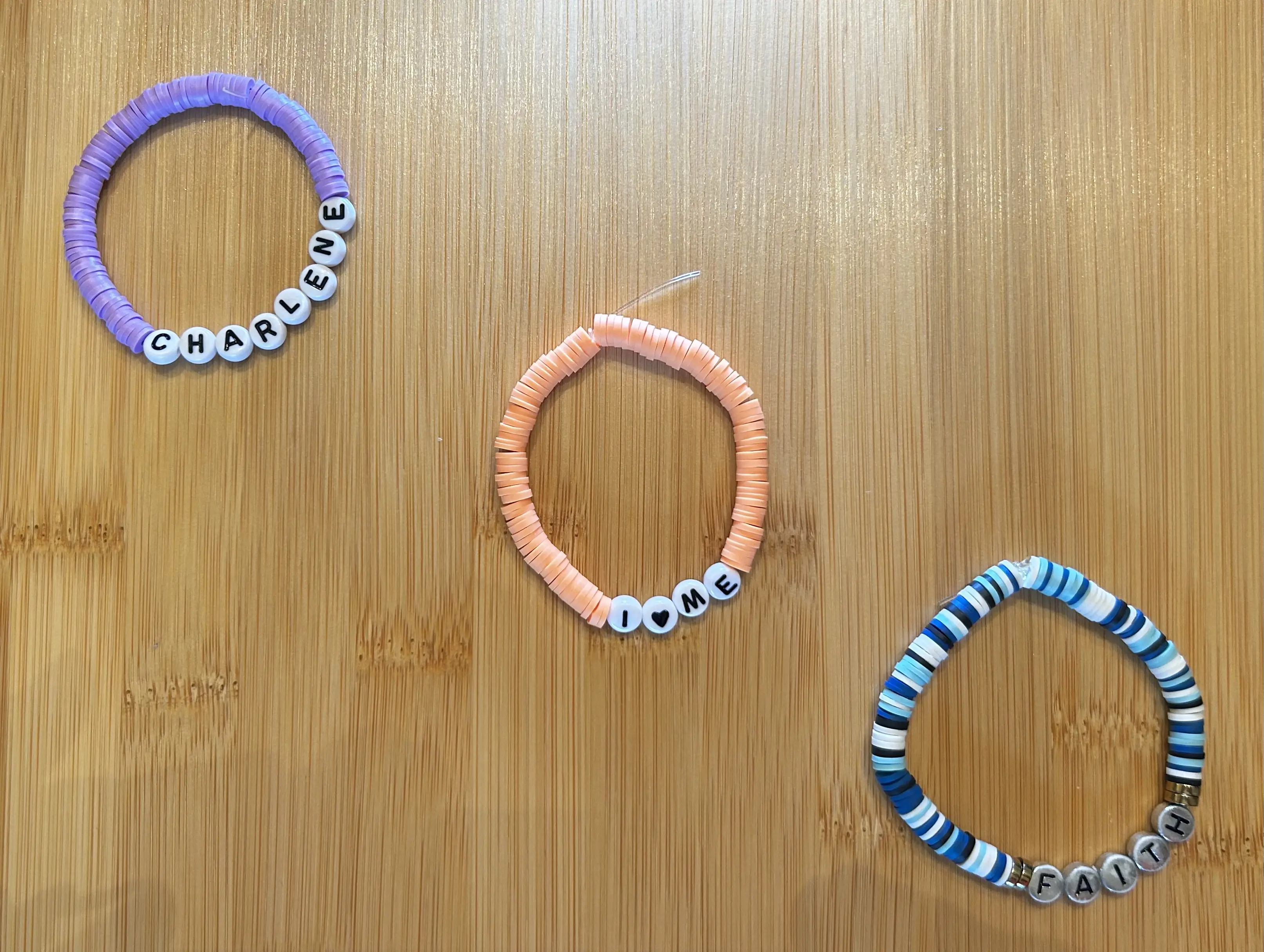 Mood Squared Custom Beaded Friendship Bracelet with Personalized Message - Eras Tour 3PACK