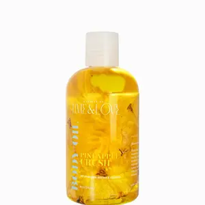 Pineapple Crush Body Oil | Lightweight Nourishing Moisturizer with Apricot & Pineapple Extract Smooth Glowin Skin