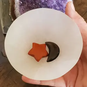 Negativity Eraser Morrocan Selenite Bowl, Selenite Bowl aka Liquid Liqht Crystal Cleansing Dish