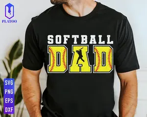 Softball Daddy Shirt, Sport Lover Tee, Game Day Softball Sweatshirt, Father's Day Gift