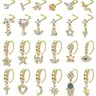 Women's Elegant Rhinestone Nose Rings, Nose Piercing Jewelry, Artificial Gems for Piercings, Nose Studs & Hoops, Chic Body Jewellery