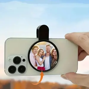 Portable Vlog Selfie Mirror, Handheld Selfie Mirror, Smartphone Accessories for Selfie Observation, Easy to Carry and Use, Selfie Accessories