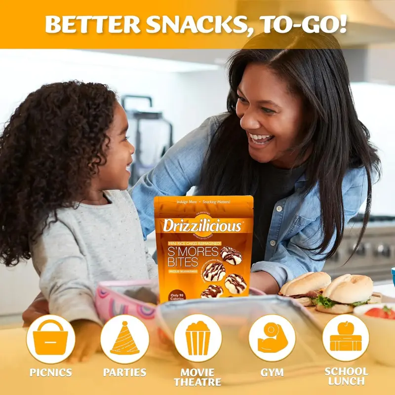 6 Pack - Drizzilicious Mini Rice Cakes Variety Pack 4oz 6 Pack - Drizzilicious Mini Rice Cakes Variety Pack 4oz