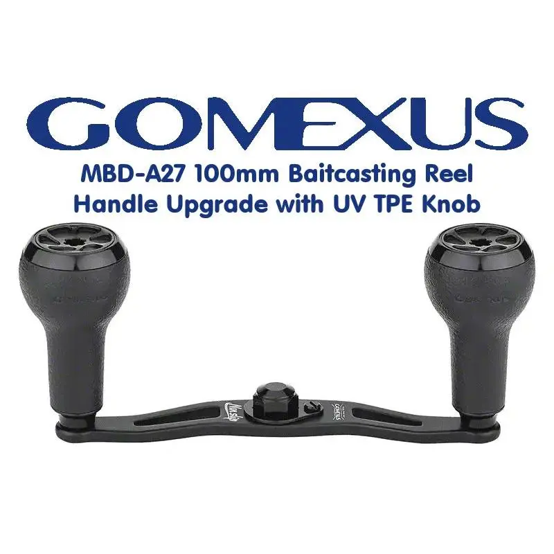 Gomexus MBD-A27 100mm Baitcasting Reel Handle Upgrade with UV TPE Knob