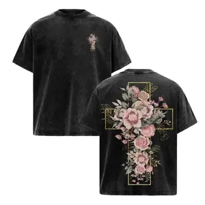 Romans 6:6 "Unixes Washed" Acid-Wash T-Shirt — Jesus-themed streetwear, unisex loose-fit top (ideal for gym wear/body coverage)