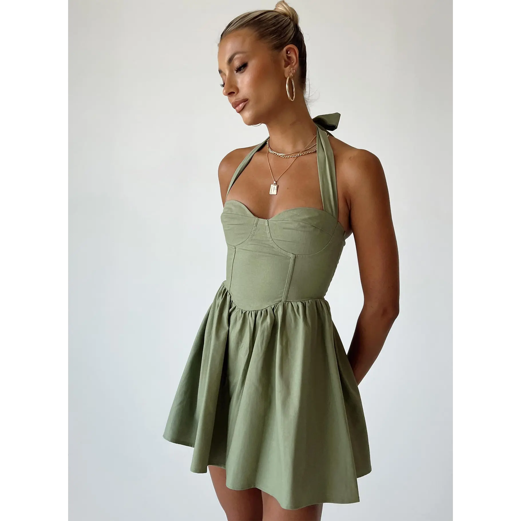 Lyle Mini Dress Sage