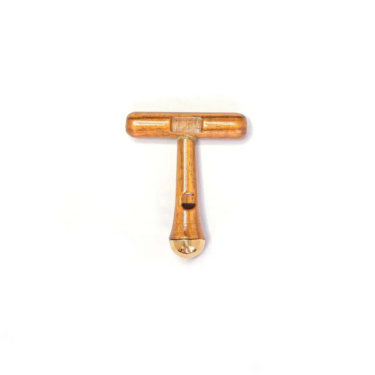 Kansa Organics T-Shaped Kansa Wand  (Prana Wand) Face Massage Tool Lymphatic Drainage Face Lifting Clean Beauty Facial Skincare Gentle Comfort
