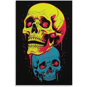 Halloween Decorations Poster Zombies And Skeletons Wall Art Prints Poster Gifts Photo Picture Painting Posters Room Decor Home Decorative