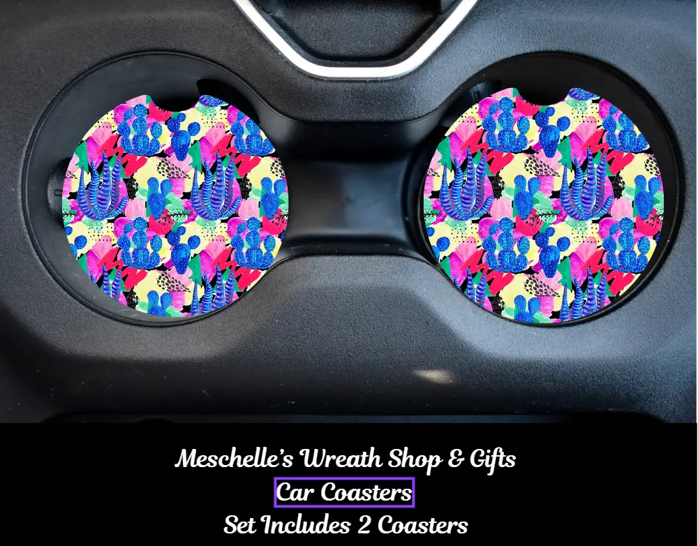 Cactus Car Coasters - Upgrade Your Car Interior with Stylish and Functional Car Coasters