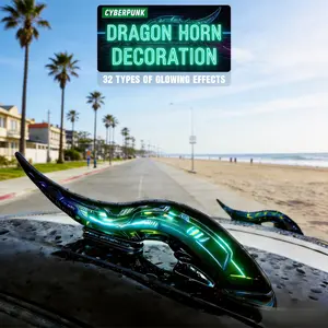 RGB   Lights (2-Pack) |   32 Modes + 16H Battery |   Type-C |   Stick & Glow! dragon horn
