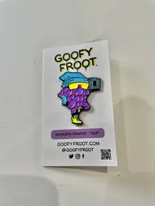 Sup Grape Enamel Pin
