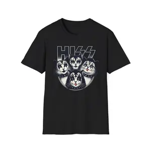 HISS Unisex Softstyle T-Shirt - Serpent Vibes Tee, Reptile Lover Shirt, Snake Graphic Top, Animal Print Apparel, Cool Python Clothing