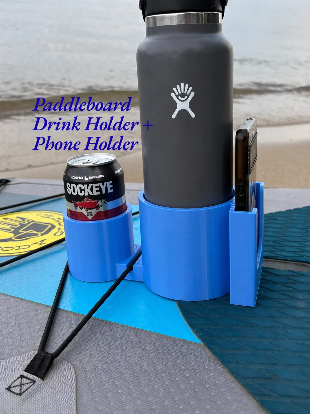 Paddleboard Drink & Phone Holder: Universal SUP Accessory