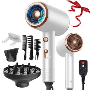 Hair Dryer with Diffuser Kit, 1 Set Powerful Hair Dryer with Comb and Diffuser, Lightweight, Suitable for Straight and Curly Hair, Perfect for Home, Travel, and Salon Use, Blow Dryer, Multifunctional Hair Dryer