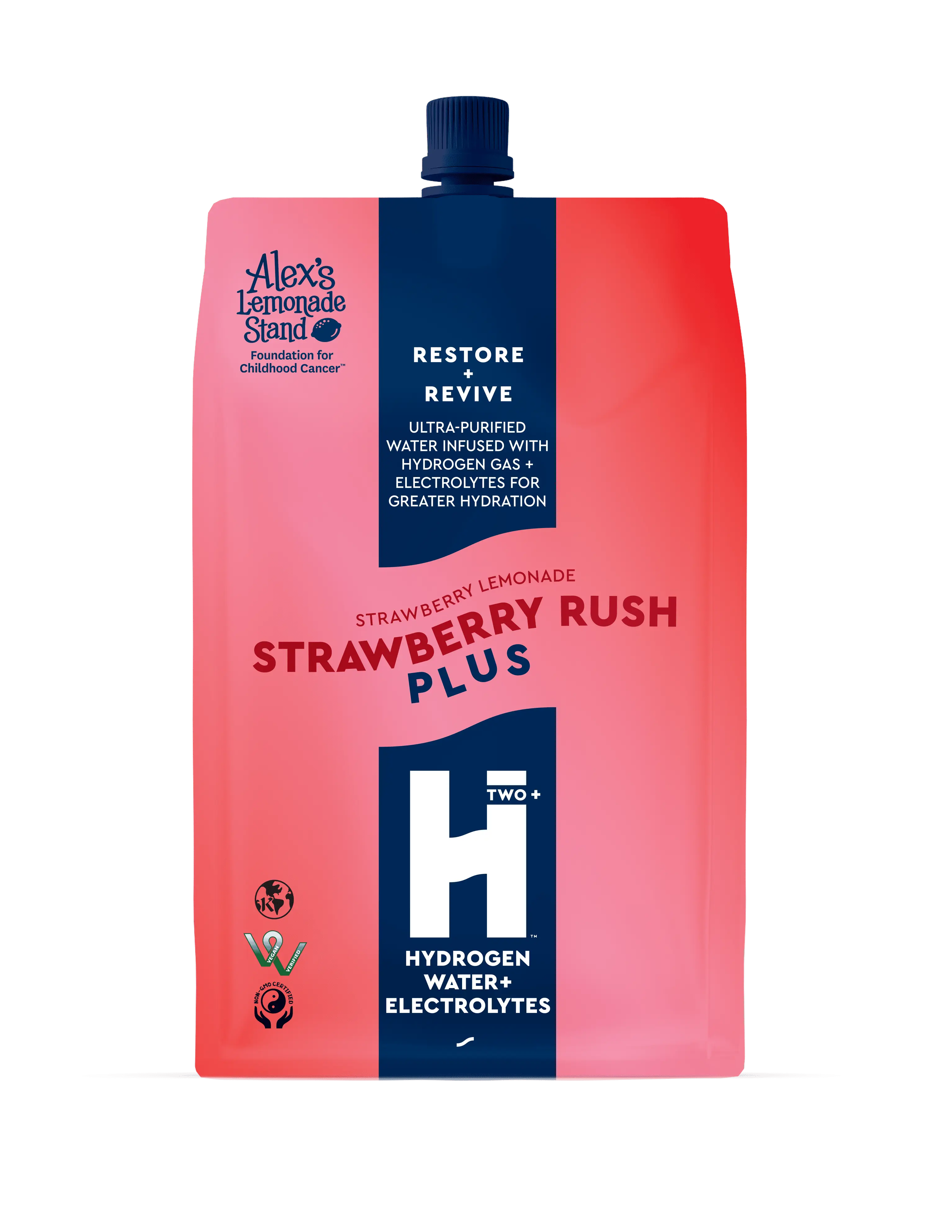 HTWO+ HYDROGEN WATER PLUS STRAWBERRY LEMONADE HTWO+ HYDROGEN WATER PLUS STRAWBERRY LEMONADE