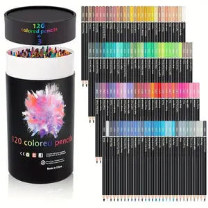 120 Colors Colored Pencil Set, 1 Set Artists Soft Core Colored Pencil, Drawing Sketching Shading Pencil for Adults Beginners Kids, Art Supplies