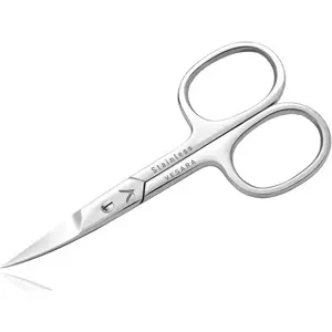 Nail Scissors Curved - Professional Small Pedicure Scissors for Nails, Eyebrows, Mustache, Beard, Toenail & Eyelashes - Manicure Scissors for Women & Men