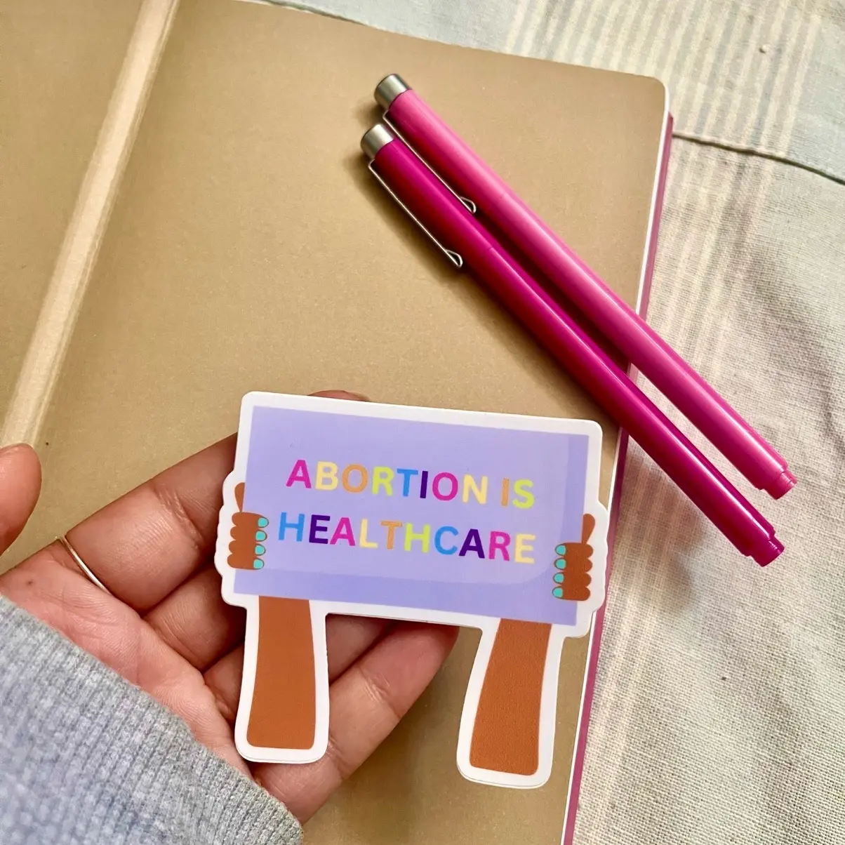 Abortion is Healthcare Pro Choice Sticker - Customizable Design for Advocacy and Support