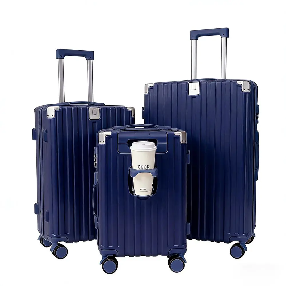 GMZGZN 3-Piece Smart Luggage Sets, PC+ABS Durable Spinner Wheel Suitcases with TSA Lock, 20/24/28 Inch for Summer Travel