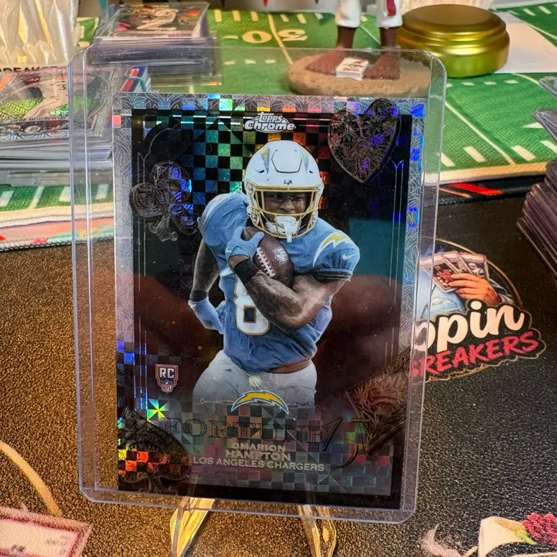 2025 Topps Chrome Omarion Hampton Fortune 15 xfractor