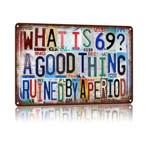 2D Flat 8×12 Aluminum Metal Sign | The funniest double-meaning sign that will have everyone snorting with laughter